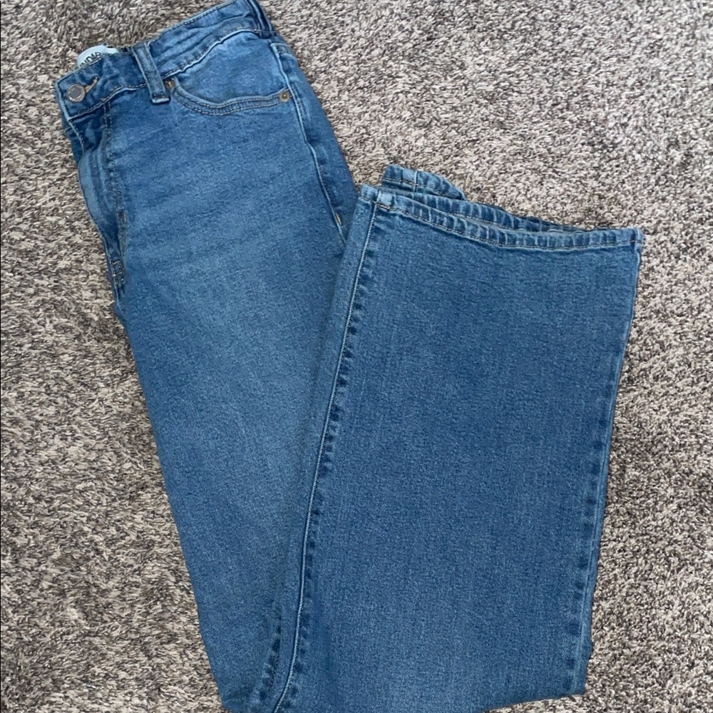 Women’s No Boundaries Elastic Waist Baggy Denim Jeans NWOT